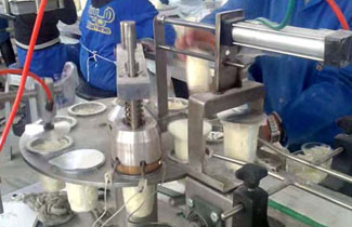 Filling Ice Cream Cup & Clutches - Industry modern machinery Aghayari